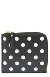 Comme Des Garçons Polka Dot Wallet In Black