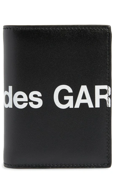 Comme Des Garçons Huge Logo Cardholder In Black