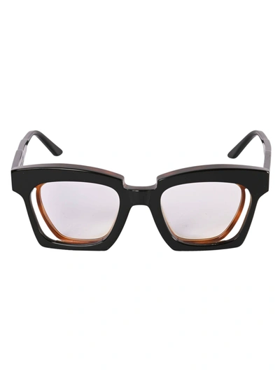 Kuboraum Double Frame Glasses In Black/brown