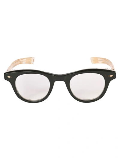 Jacques Marie Mage Tristan Clear Temple Frame Glasses In Black