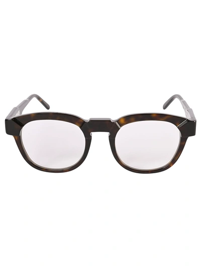 Kuboraum Glossy Classic Frame Glasses In Black/yellow