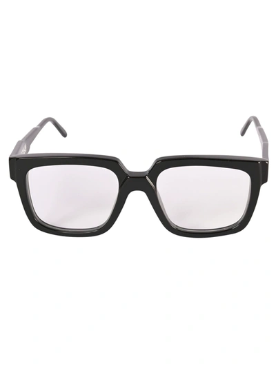Kuboraum Engraved Side Logo Frame Glasses In Black