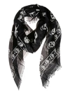 ALEXANDER MCQUEEN SKULL DETAIL SCARF,557717 3943Q1078