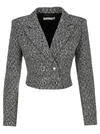 ALESSANDRA RICH TWEED CROPPED BLAZER,11531436