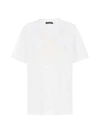 DOLCE & GABBANA EMBROIDERY LOGO COTTON T-SHIRT,F8M66Z G7XQLW0800