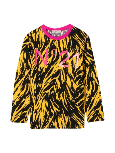 N°21 Kids' Animalier T-shirt In Multicolor