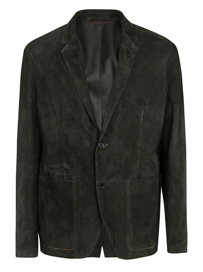 Ermenegildo Zegna Classic Blazer In Dark Green