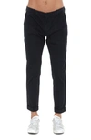 Dondup Gaubert Stretch Cotton Trousers In Blue