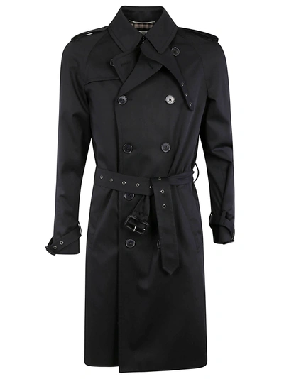 Saint Laurent Classic Plain Trench In Black