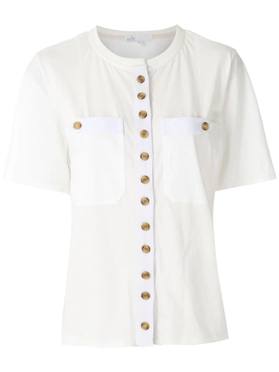 Nk Button Blouse In White