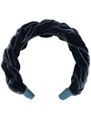 JENNIFER BEHR LORELEI BRAIDED VELVET HEADBAND