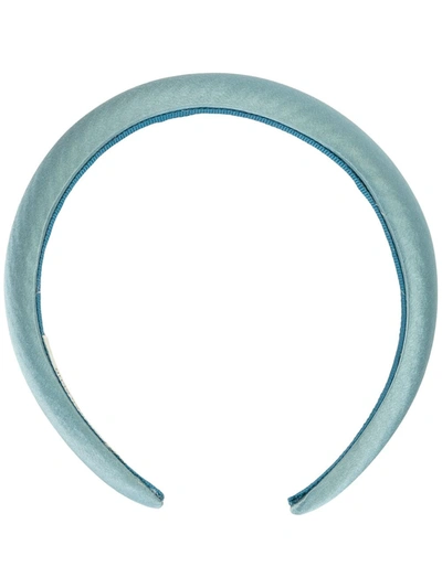 Jennifer Behr Tori Silk Headband In Blue