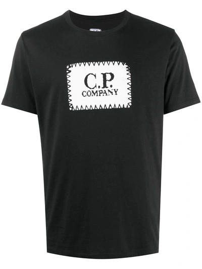 ★C.P. Company★ Logo Short Sleeve T-Shirt Black 12CMTS048A0 C.P. Company Short Sleeve Small Logo T-Shirt Black at