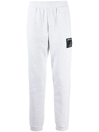 Adidas Originals Logo-patch Track Trousers In Grey