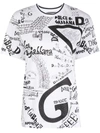 DOLCE & GABBANA MULTI-LOGO PRINT T-SHIRT