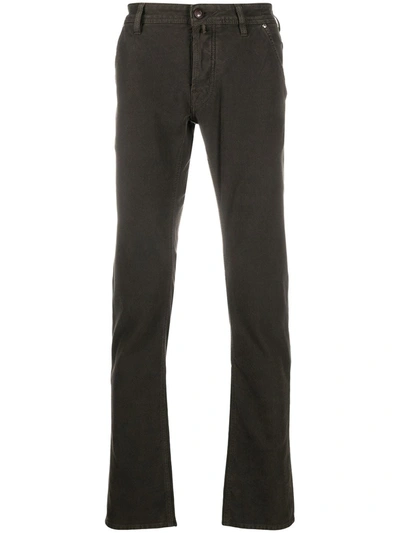 Jacob Cohen Mid-rise Straight Jeans In Brown