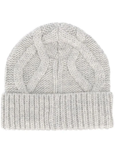 Isabel Marant Ryamy Cable Stitch Wool Beanie In Grey