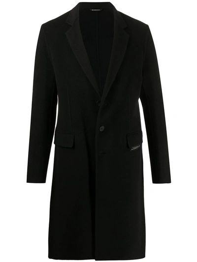 Givenchy Single-breasted Midi Coat In Black