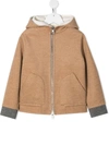 BRUNELLO CUCINELLI HOODED CASHMERE COAT