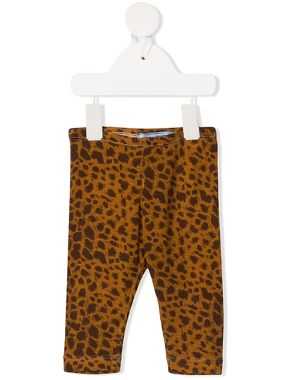 Mi Mi Sol Babies' Leopard Print Leggings In Neutrals