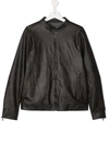 PAOLO PECORA TEEN FAUX LEATHER BOMBER JACKET