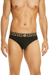 VERSACE FIRST LINE VERSACE GRECA BORDER BRIEFS,AU10027A232741