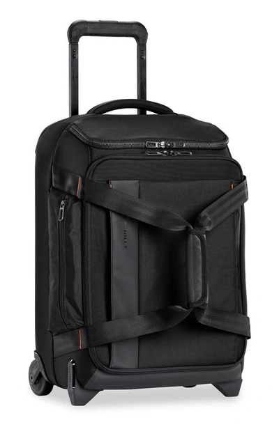 Briggs & Riley Zdx 21-inch Carry-on Upright Duffle Bag In Black