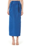 CAROLINA HERRERA PLEATED SILK MIDI SKIRT,F2011N312SFA