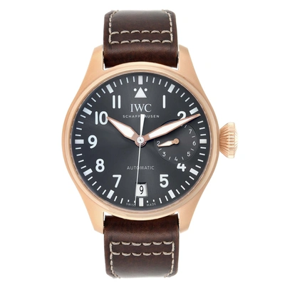 Iwc Schaffhausen Big Pilot Spitfire Slate Dial Rose Gold Mens Watch Iw500917 Box Card In Not Applicable