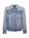 Heron Preston Faded Denim Jacket In Blue