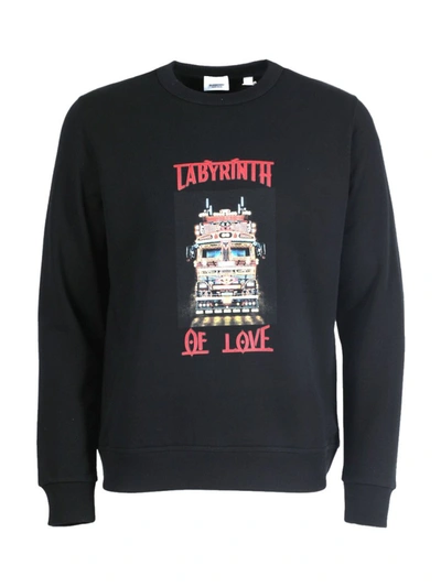 Burberry Labyrinth Of Love Sweatshirt In Black