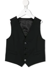 Dolce & Gabbana Formal Waistcoat In Black