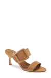 MANOLO BLAHNIK GABLE BUCKLE SLIDE SANDAL,419-0479-0019