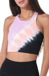 Electric & Rose Bella Crop Bralette - Wildrose/savannah/onyx In Echo Wash Crimson/ Beige/ Onyx
