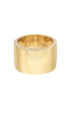 DRU 14K YELLOW GOLD CIGAR RING