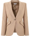 ALEXANDER MCQUEEN ALEXANDER MCQUEEN SINGLE BREASTED BLAZER