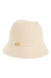 Valentino Garavani Fur Felt Bucket Hat In Heather Rose