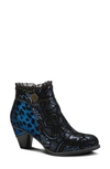 L'artiste Dessa Bootie In Navy Multi Suede