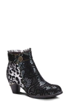 L'artiste Dessa Bootie In Black Multi Suede