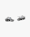John Hardy Sterling Silver Legends Naga Stud Earrings With Blue Sapphire In Silver