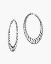 John Hardy Dot Silver Hoop Earrings In Silver