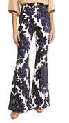 ADAM LIPPES HIGH WAIST FITTED FLARE PANTS
