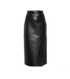 VALENTINO 高腰皮革半身裙,P00514421