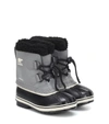 SOREL YOOT PAC FAUX FUR-TRIMMED LEATHER SNOW BOOTS,P00516731