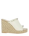 VALENTINO GARAVANI TORCHON ROCKSTUD ESPADRILLE WEDGES,060046504672