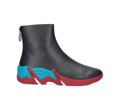 Raf Simons Women's Black Leather Ankle Boots