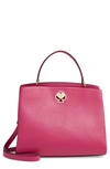 Kate Spade Medium Romy Leather Satchel In Berry Blitz