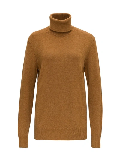 Dolce & Gabbana Roll Neck Sweater In Brown
