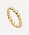 MONICA VINADER GOLD PLATED VERMEIL SILVER NURA TEARDROP ETERNITY RING,000712574