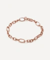 MONICA VINADER ROSE GOLD PLATED VERMEIL SILVER ALTA CAPTURE MINI LINK CHARM BRACELET,000712577